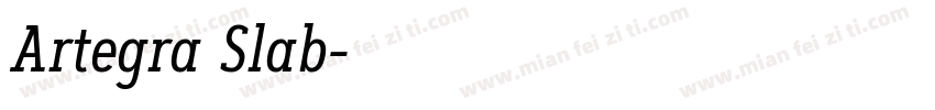 Artegra Slab字体转换